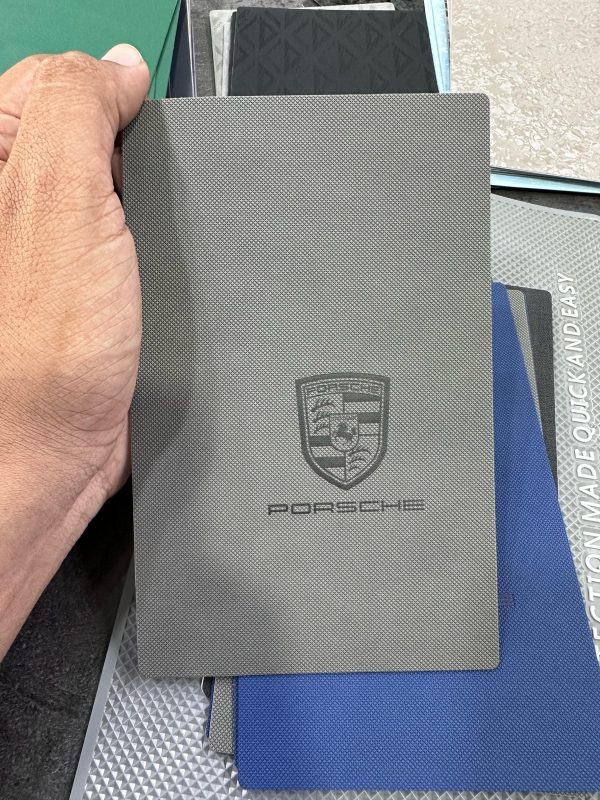 3D Engraved Porsche Logo PVC Mobile Skin - Image 2